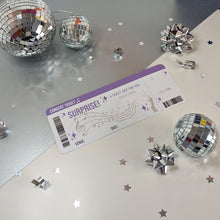 Load image into Gallery viewer, DIY, BLANK, Surprise Reveal Music/Concert ticket