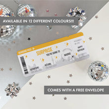 Load image into Gallery viewer, MADRID Surprise Reveal Holiday Ticket/Boarding Pass