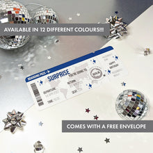 Load image into Gallery viewer, Surprise Reveal Holiday Boarding Pass, Star Detail