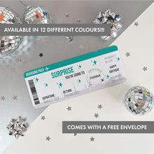 Load image into Gallery viewer, STOCKHOLM Surprise Reveal Holiday Ticket/Boarding Pass