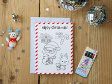 Load image into Gallery viewer, Colour Your Own Christmas Cards | RED