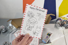 Load image into Gallery viewer, Colour Your Own Christmas Cards | RED
