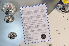 Load image into Gallery viewer, Official Santa Letter, template - Modern BLUE Design