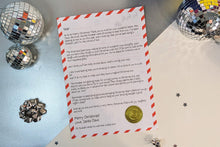 Load image into Gallery viewer, Official Santa Letter, template - Modern RED Design