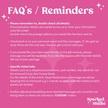 Load image into Gallery viewer, a pink poster with the words faq's reminders