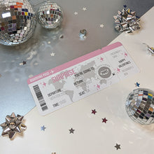 Load image into Gallery viewer, Surprise Reveal Holiday Boarding Pass, Star Detail
