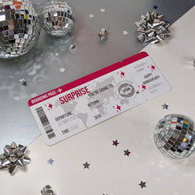 Load image into Gallery viewer, Surprise Reveal Holiday Boarding Pass, Star Detail
