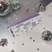 Load image into Gallery viewer, Surprise Reveal Holiday Boarding Pass, Star Detail
