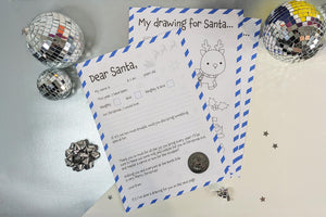 Official Santa Letter, template - Modern BLUE Design