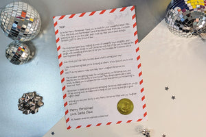 Official Santa Letter, template - Modern RED Design