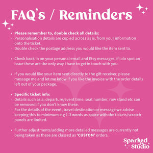 a pink poster with the words faq&#39;s reminders