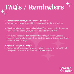 faq&#39;s reminder to customers about their purchase