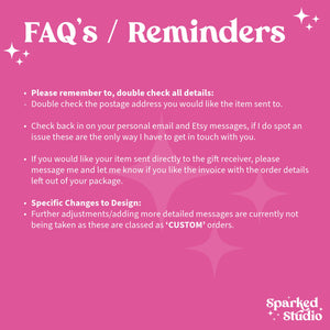 faq&#39;s reminder to customers about their purchase