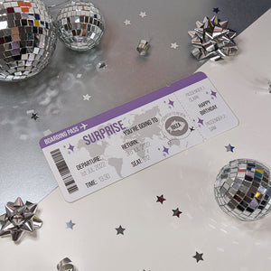 Surprise Boarding Pass/Holiday ticket - Star Detail